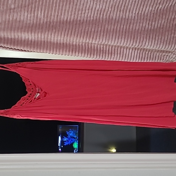 4/$25 Roxy strap dress size large pink - Picture 3 of 12